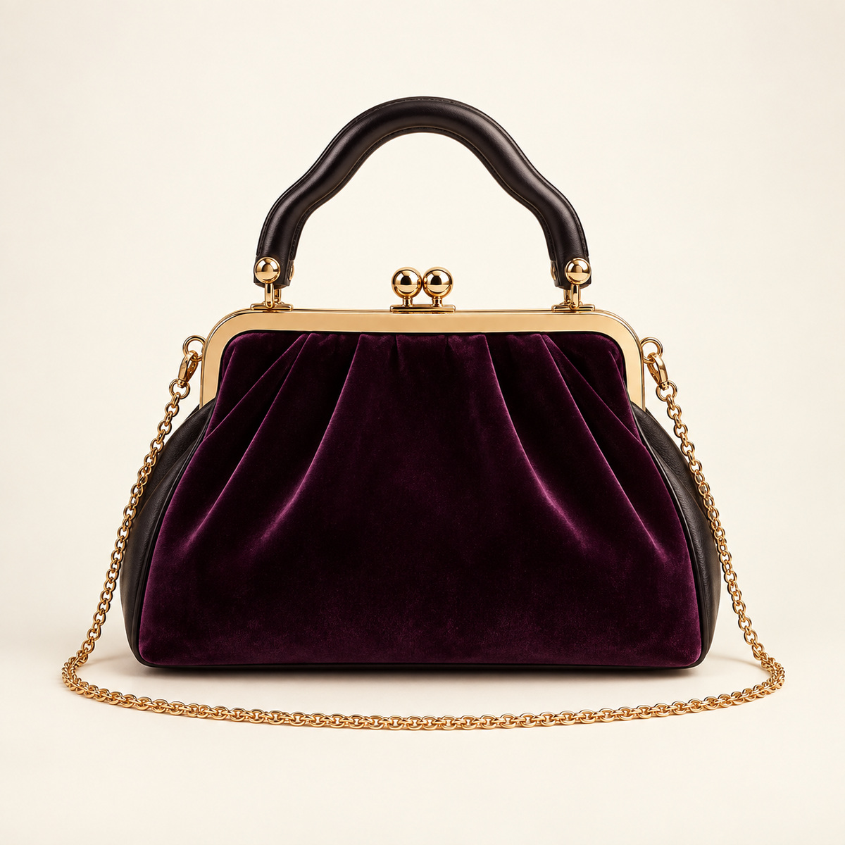 Veloura Aubergine Frame Bag